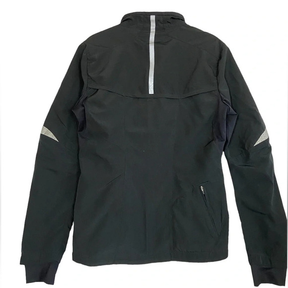 RUNNING ROOM WOMEN'S BLACK REFLECTIVE RUNNING CYCLING JACKET SZ M - Picture 3 of 12